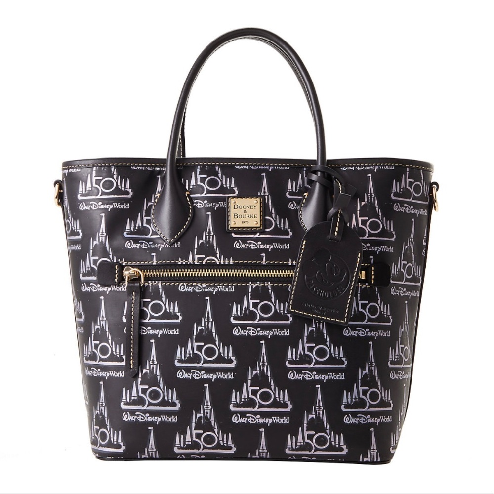 Wdw 50th Anniversary Leather Dooney & Bourke Tote Bag Annual Passholder
